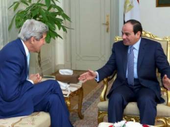 Kerry leaves Cairo after progress toward Israeli-Hamas ceasefire